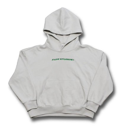 VISUALIZE HOODIE WHITE GREEN