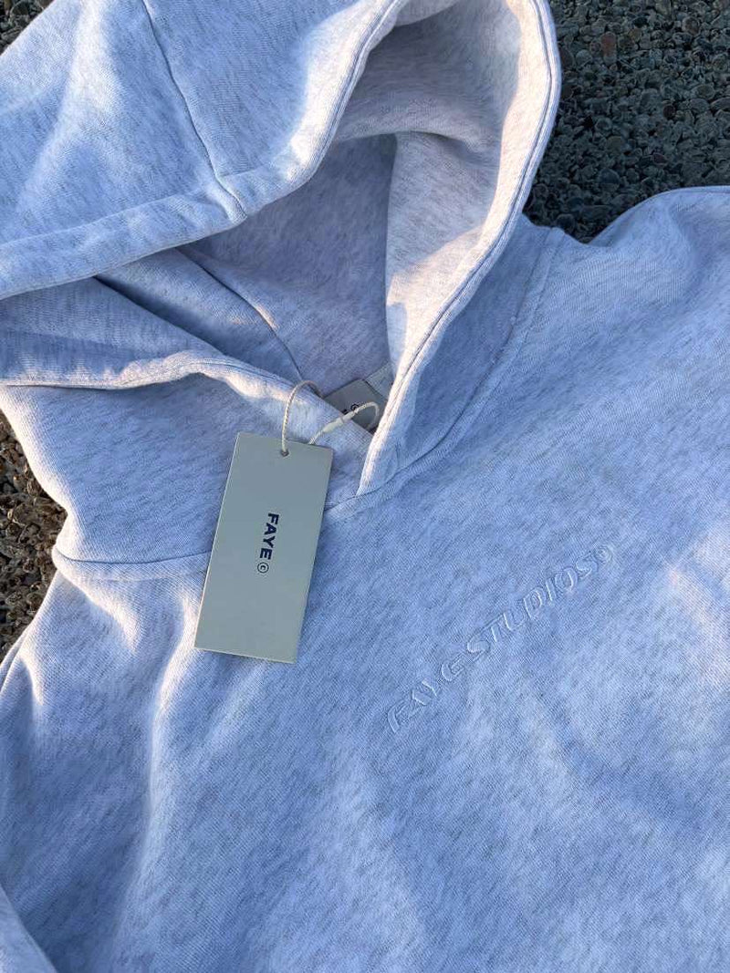 99 HOODIE GREY WHITE