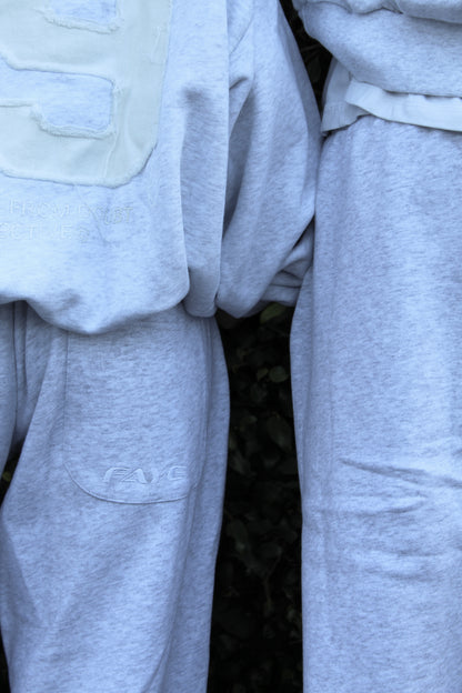 FY LOW RISE SWEATPANTS GREY WHITE