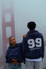99 HOODIE BLUE WHITE