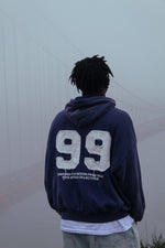 99 HOODIE BLUE WHITE