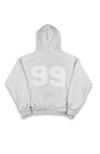 99 HOODIE GREY WHITE