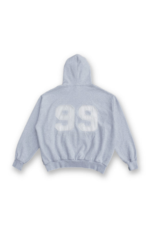 99 HOODIE GREY WHITE