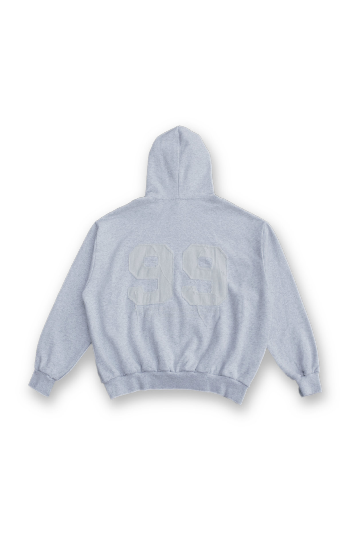 99 HOODIE GREY WHITE