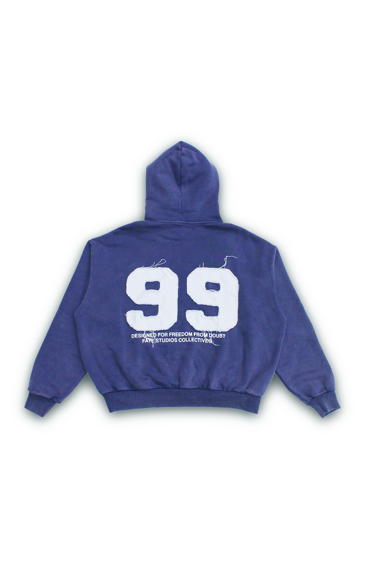 99 HOODIE BLUE WHITE