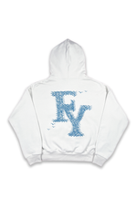 FY BIRD HOODIE CREAM BLUE