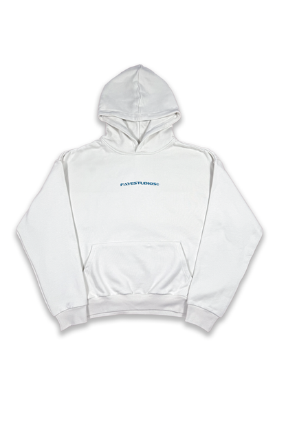 FY BIRD HOODIE CREAM BLUE